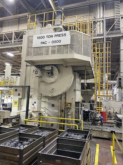 Used AIDA 1500 ton Knuckle Joint Stamping Press