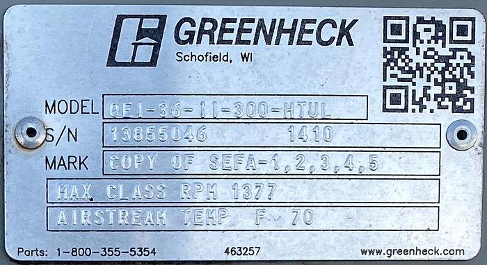 Used GREENBACK BLOWER / Fan mining fan / VENTILATION FAN