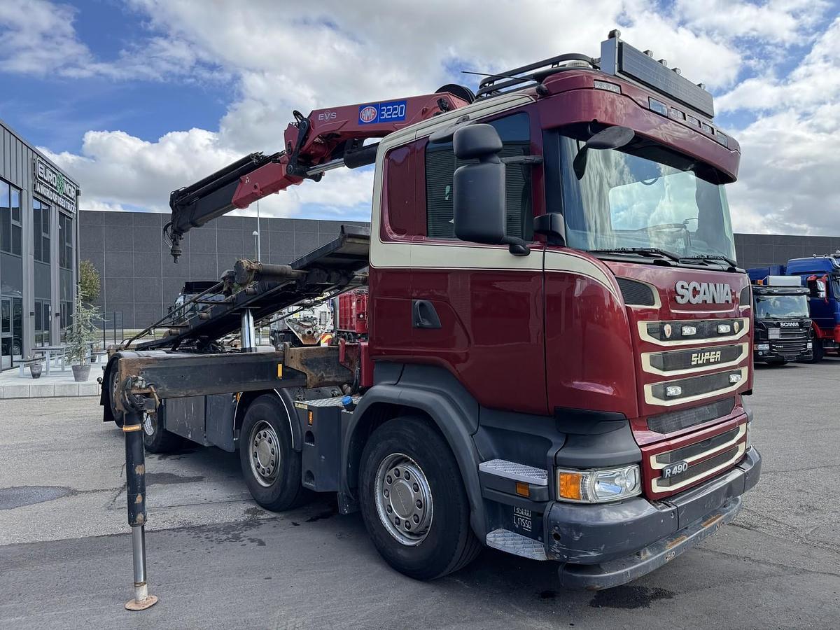 God Scania R490 8x2*6 Euro 6 Wirehejs / HMF 3220 K6