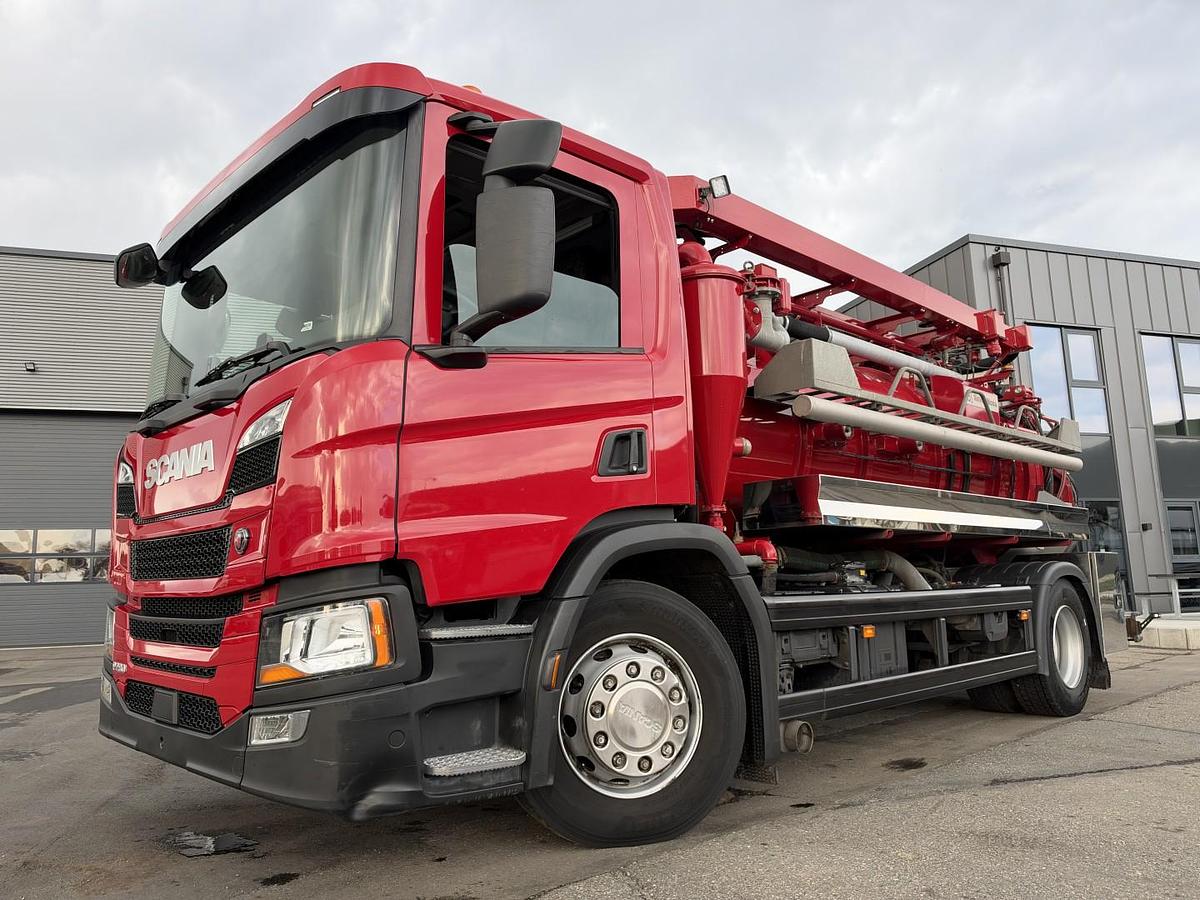 Meget god 2021 Scania P280 4x2 Simon Moos SLS1648 8.000 l. Kombi