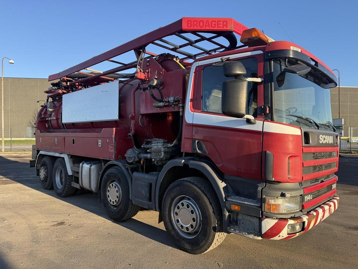 God Scania 114G 380 8x2*6 Assmann 14 m3 Slamsuger