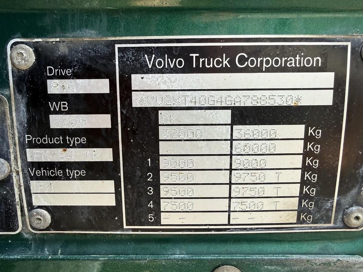 God 2016 Volvo FM500 8x4*4 Nopa wirehejs Euro 6