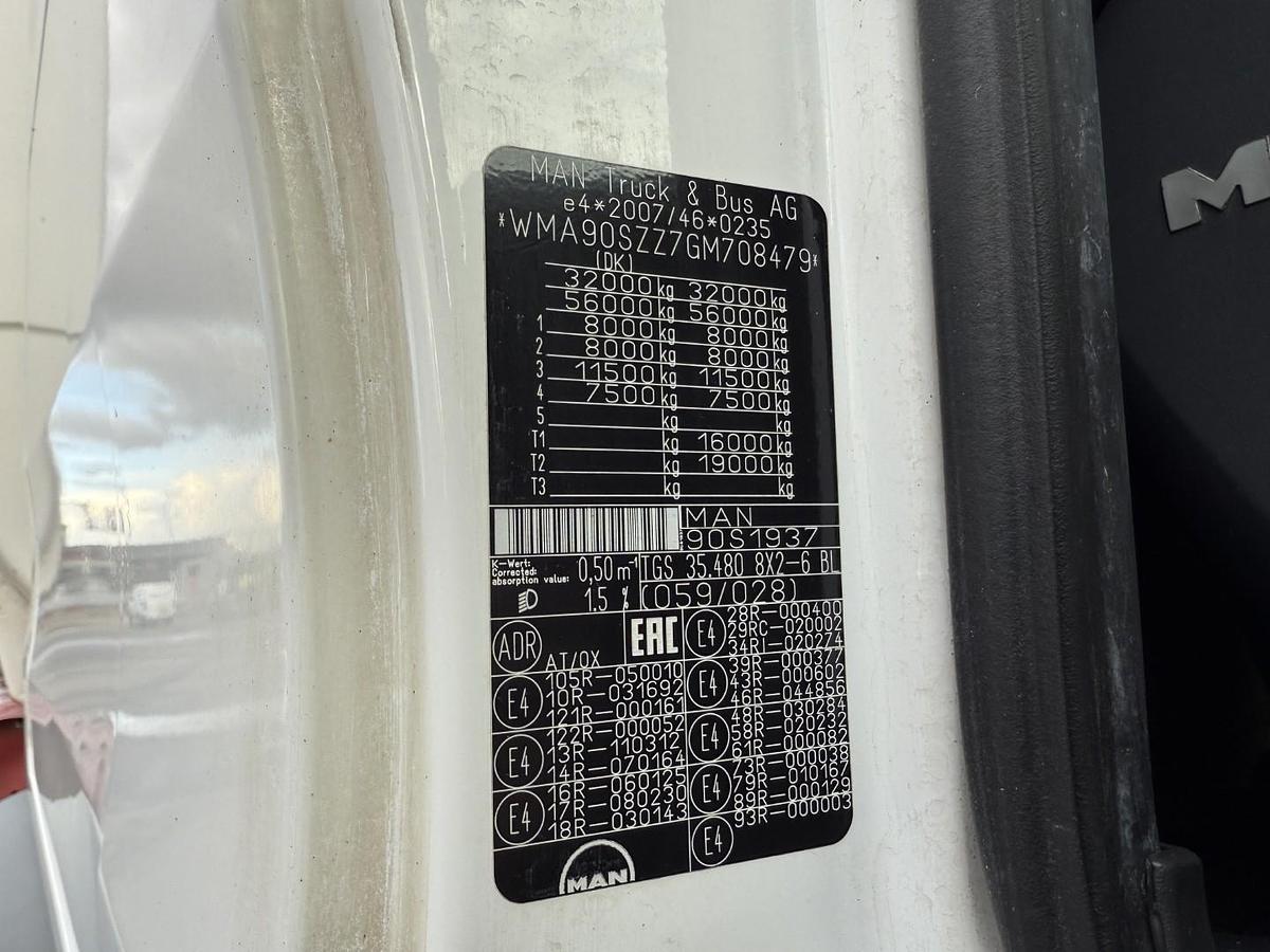 Meget god 2016 MAN TGS 35.480 8x2*6 Euro 6 23.000 l ADR Tank