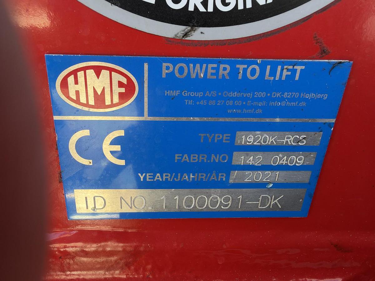 Meget god 2021 HMF 1920 K4 Radio control