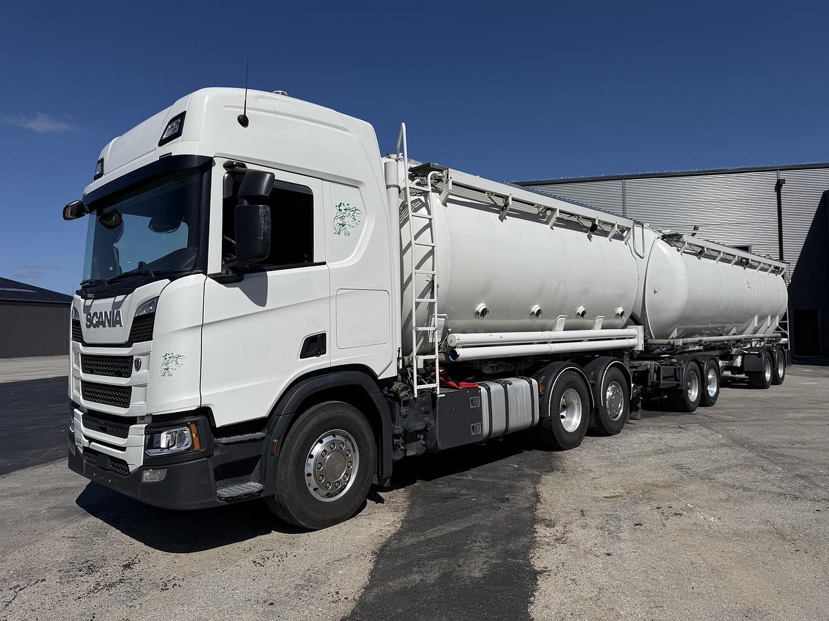 God Scania R500 NGS CR20H 6x2 26 m3 Silo + HMK Bilcon Siloanhænger