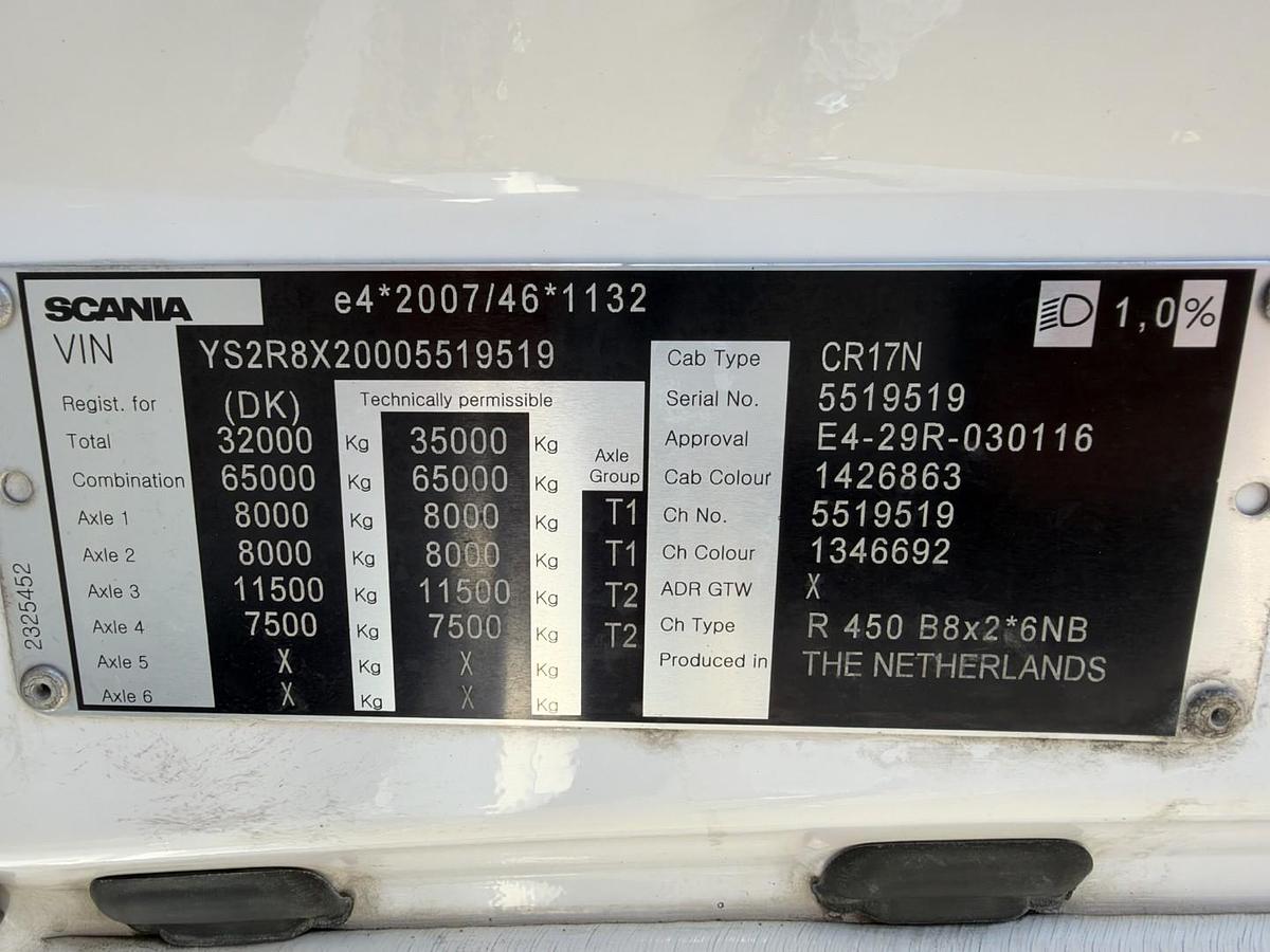 God 2018 Scania R450 8x2*6 Fassi F245A wirehejs