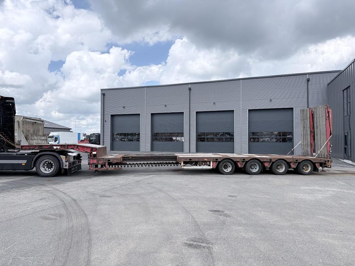 God Kel-Berg / Faymonville 4 akslet Udtræks Maskintrailer