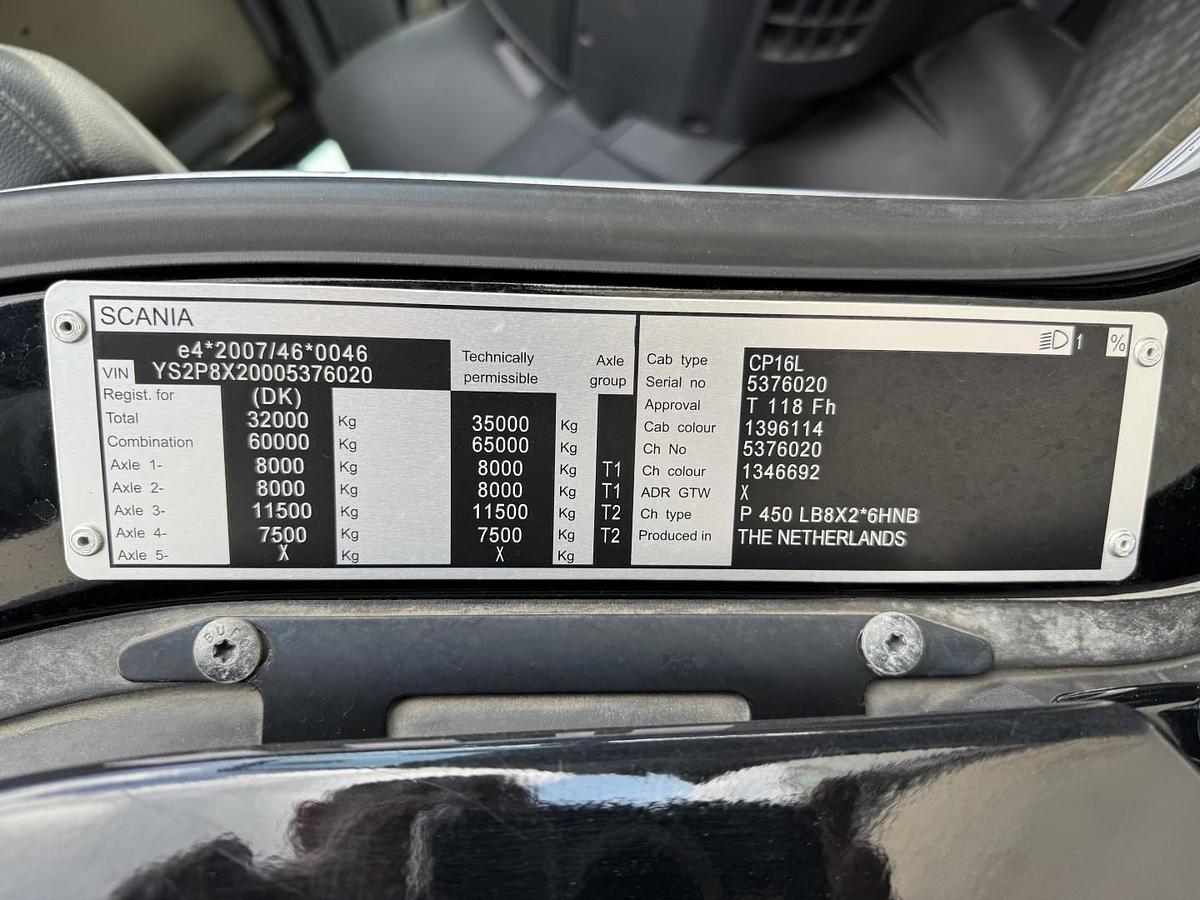 Meget god Scania P450 8x2*6 Hvidtved Larsen FlexLine 414 ADR