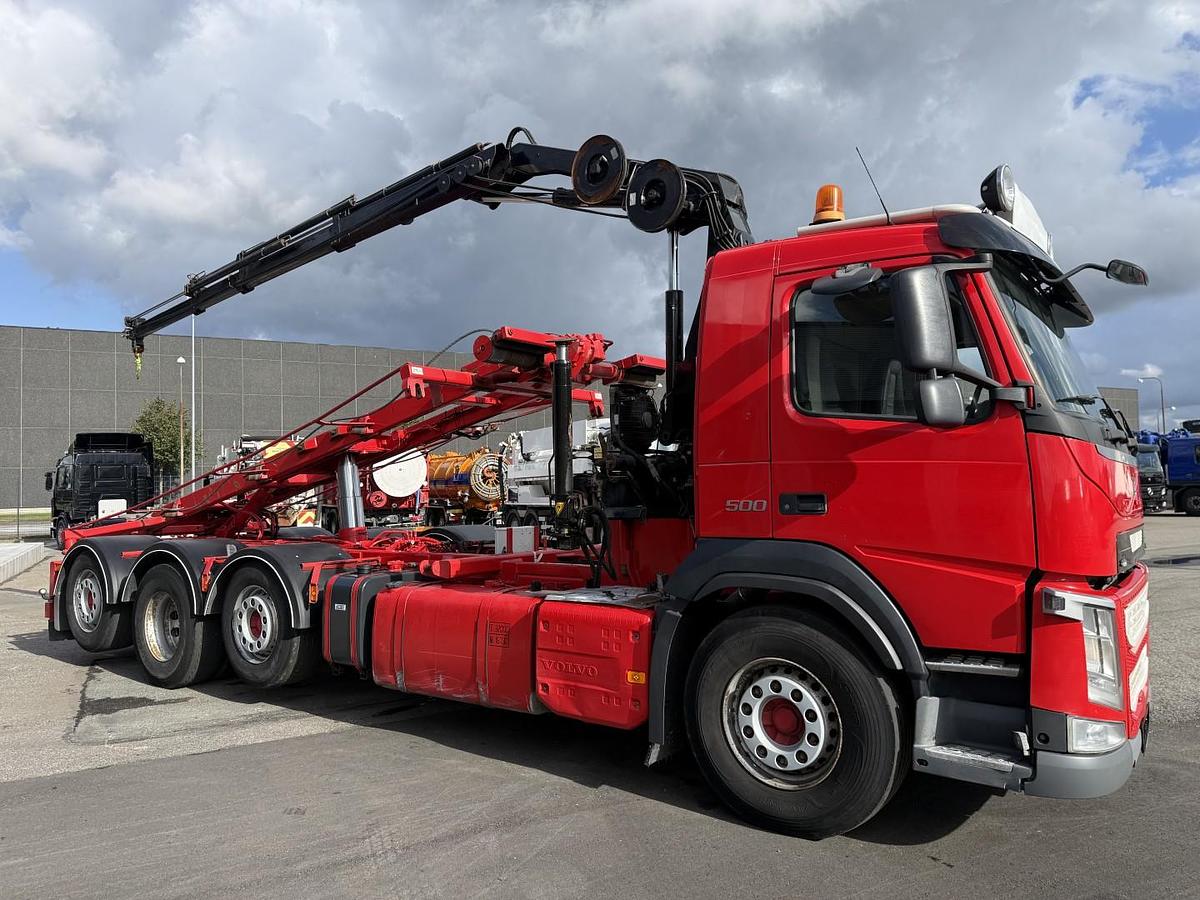 God 2018 Volvo FM500 8x2 Pusher tridem Hiab 099 B3 Radio