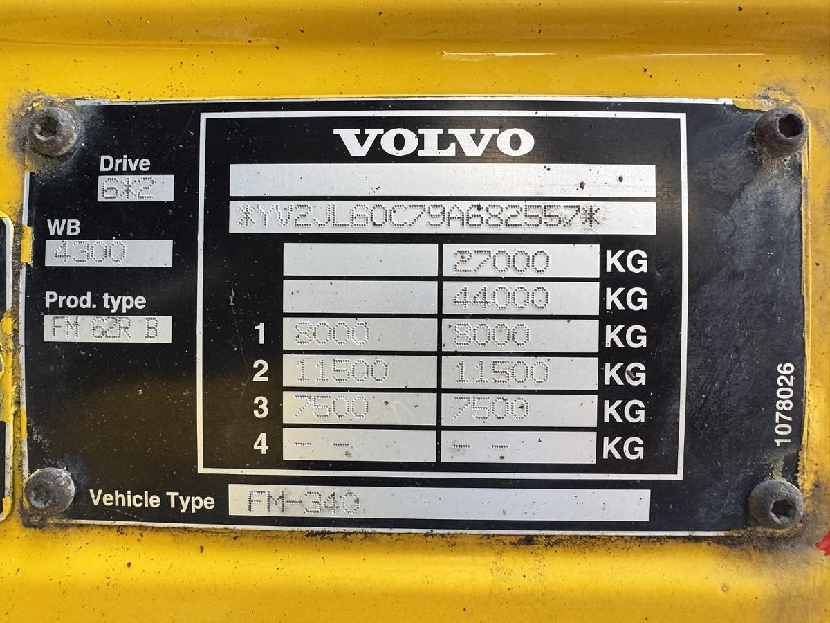 God Volvo FM9 340 6x2*4 Euro 5 FFG Elephant 10 m3
