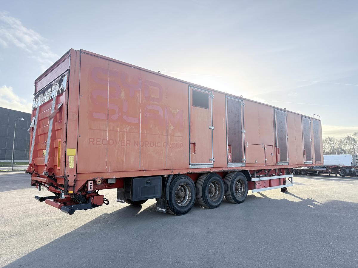 God Krone 3 akslet Boxtrailer 1000 bar højtryksanlæg med Kamat pumpe 186 L/min. Deutz V8.