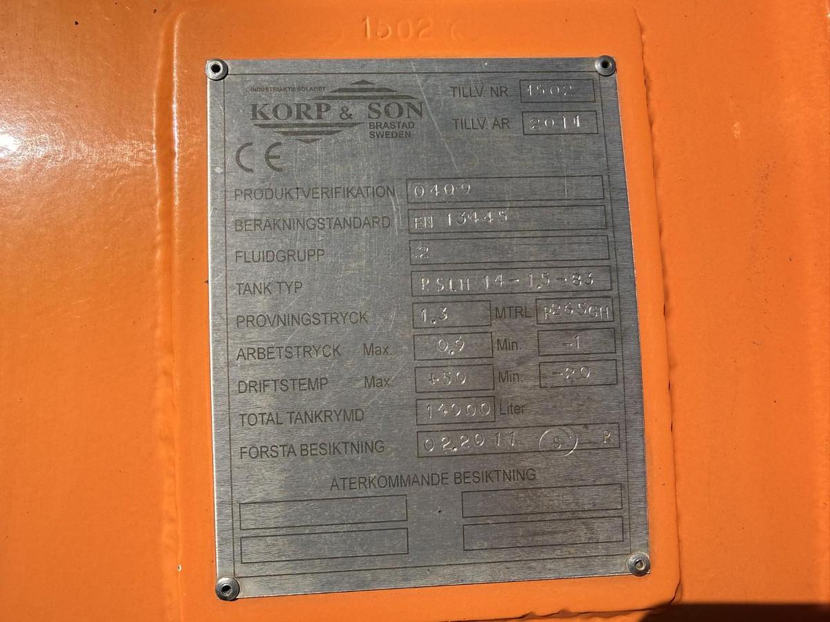 Meget god Scania P360 6x2*4 12.500 l. Korp & Son
