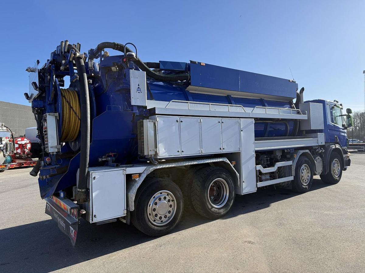 Meget god 2009 Scania P420 8x2*6 Hvidtved Larsen Flexline 414 Euro 5