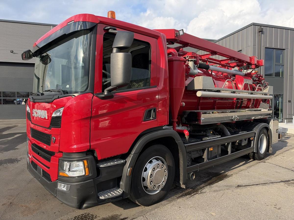 Meget god 2021 Scania P280 4x2 Simon Moos SLS1648 8.000 l. Kombi