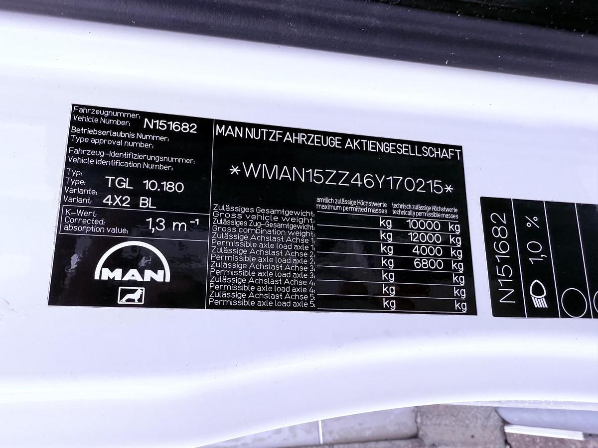 God 2006 MAN TGL 10.180 4x2 6,20 m. lad