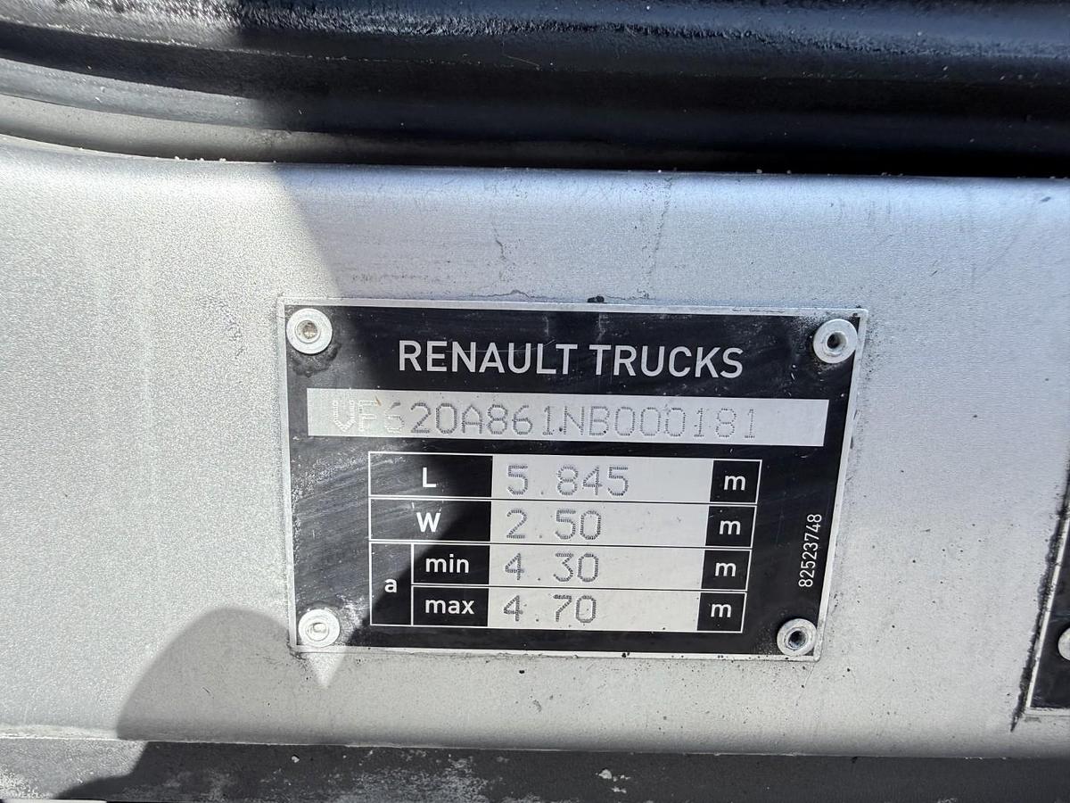 Meget god 2022 Renault D WIDE 320 DTI 8 Pladstrækker