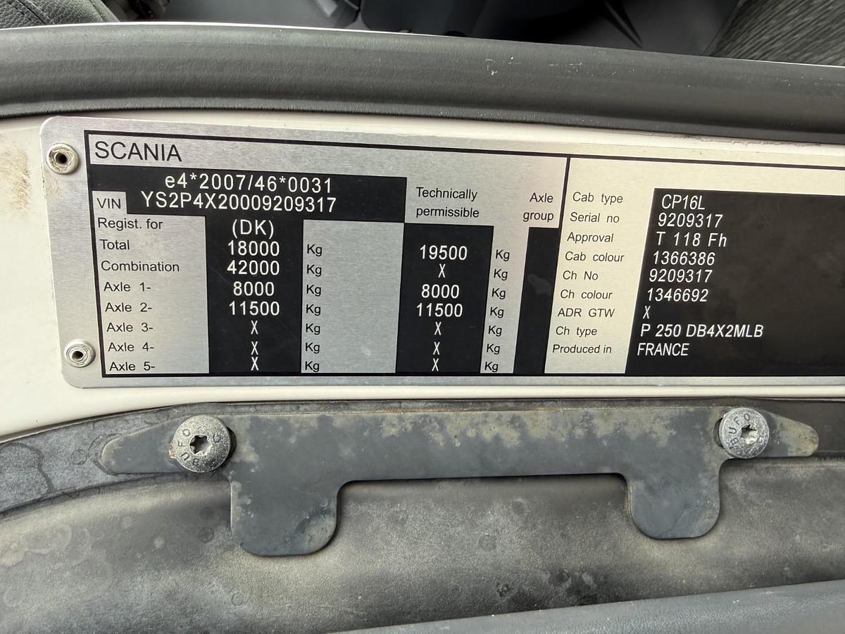 God Scania P250 4x2 Carrier Supra 950 mt. Euro 6