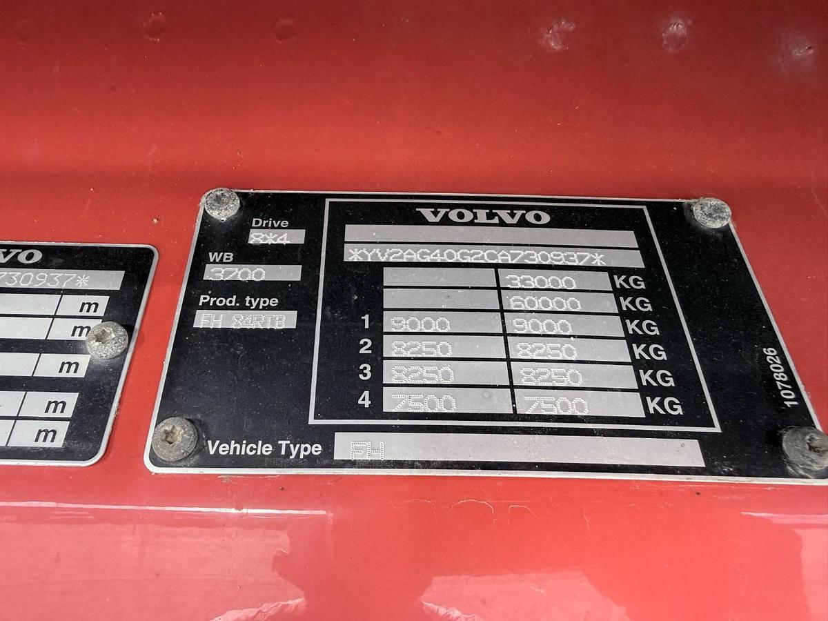 God 2012 Volvo FH 540 8x4*4 Tridem Tipbil