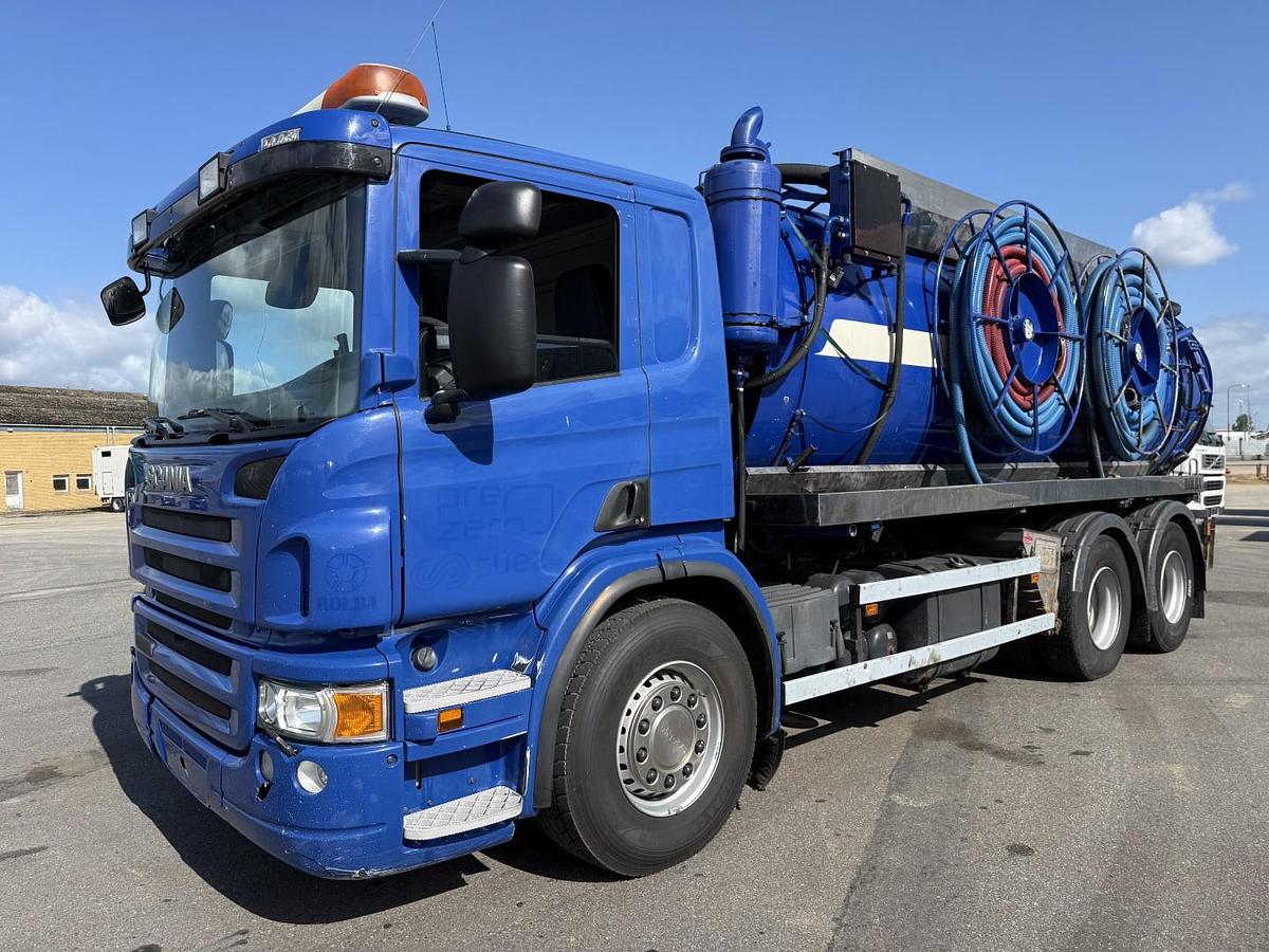 God 2009 Scania P380 6x4 Rolba 15.000 l. Rustfri Kombi