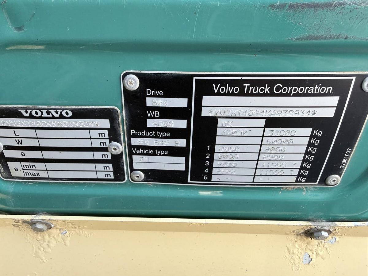 God 2019 Volvo FMX500 8x4 med løftbogie HMF Pendeltip