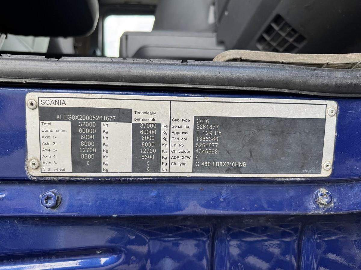 God Scania G480 8x2*6 Kroghejs / Hiab 244 EP-5 Hipro