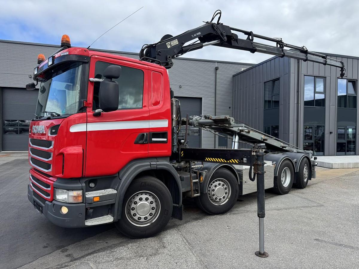 Meget god Scania G480 8x2*6 Hiab XS166-4 + Hejs