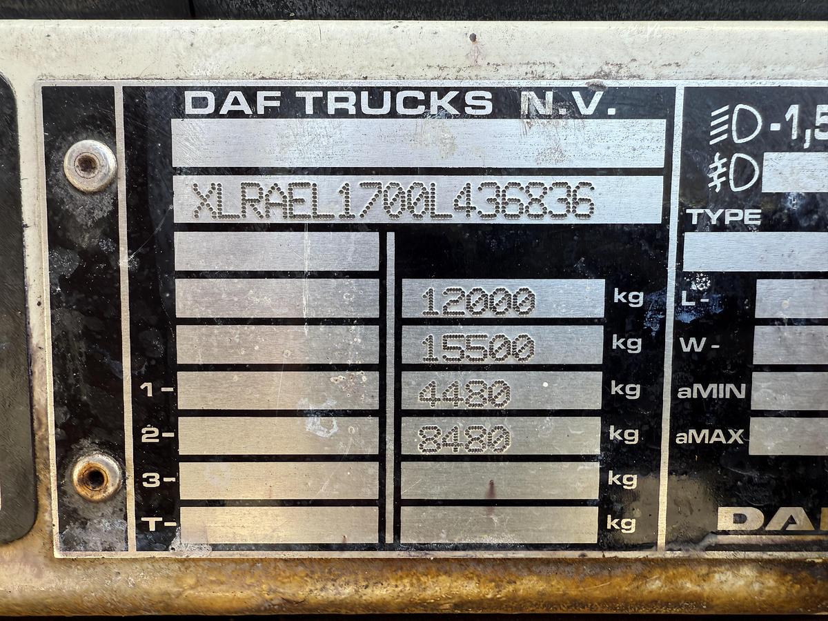 God 2016 DAF LF45/220 4x2 Fragtlad & lift Euro 6