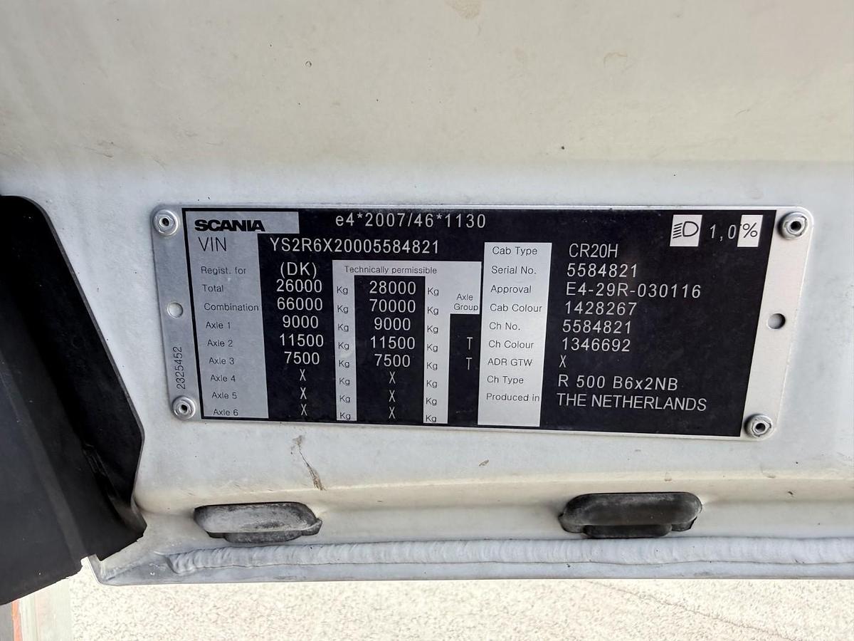 God Scania R500 NGS CR20H 6x2 26 m3 Silo - Kompressor - Retarder