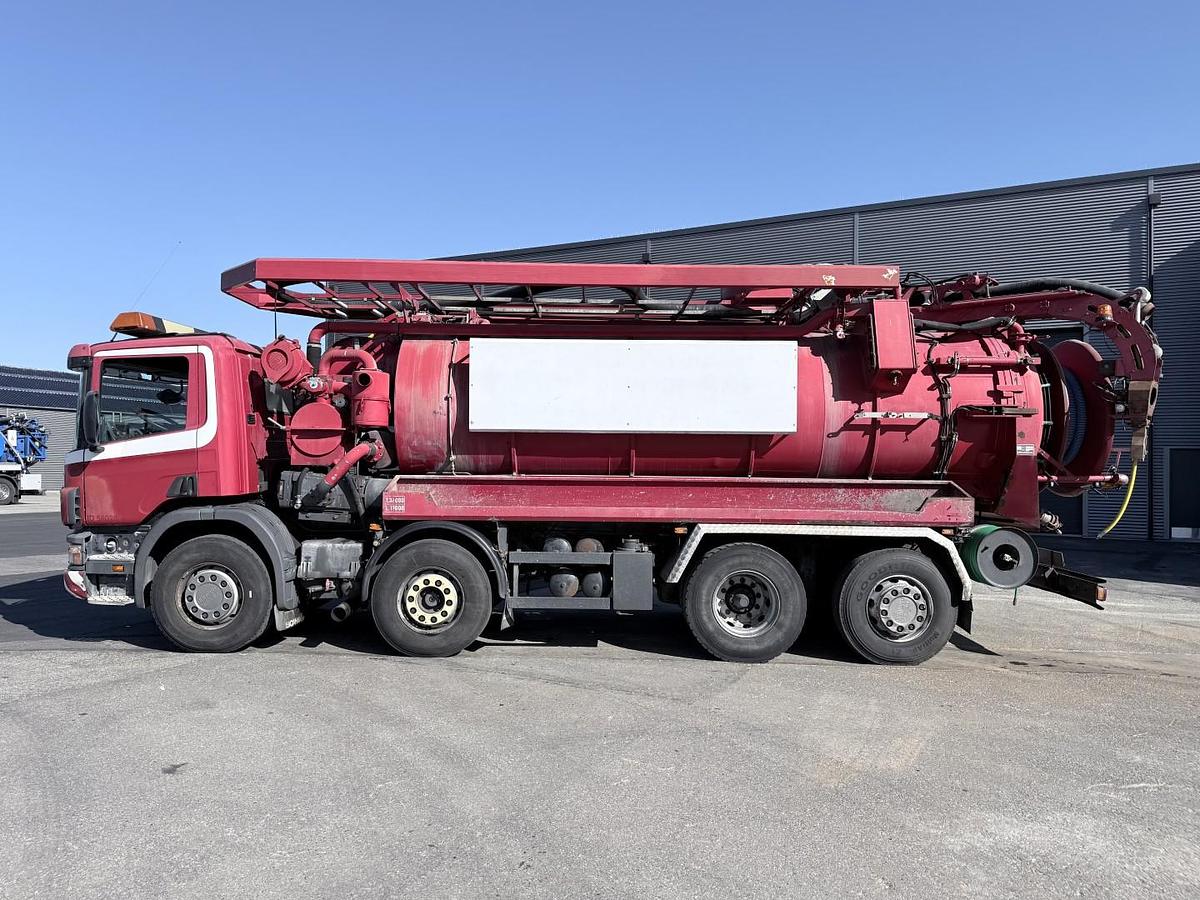 God Scania 114G 380 8x2*6 Assmann 14 m3 Slamsuger