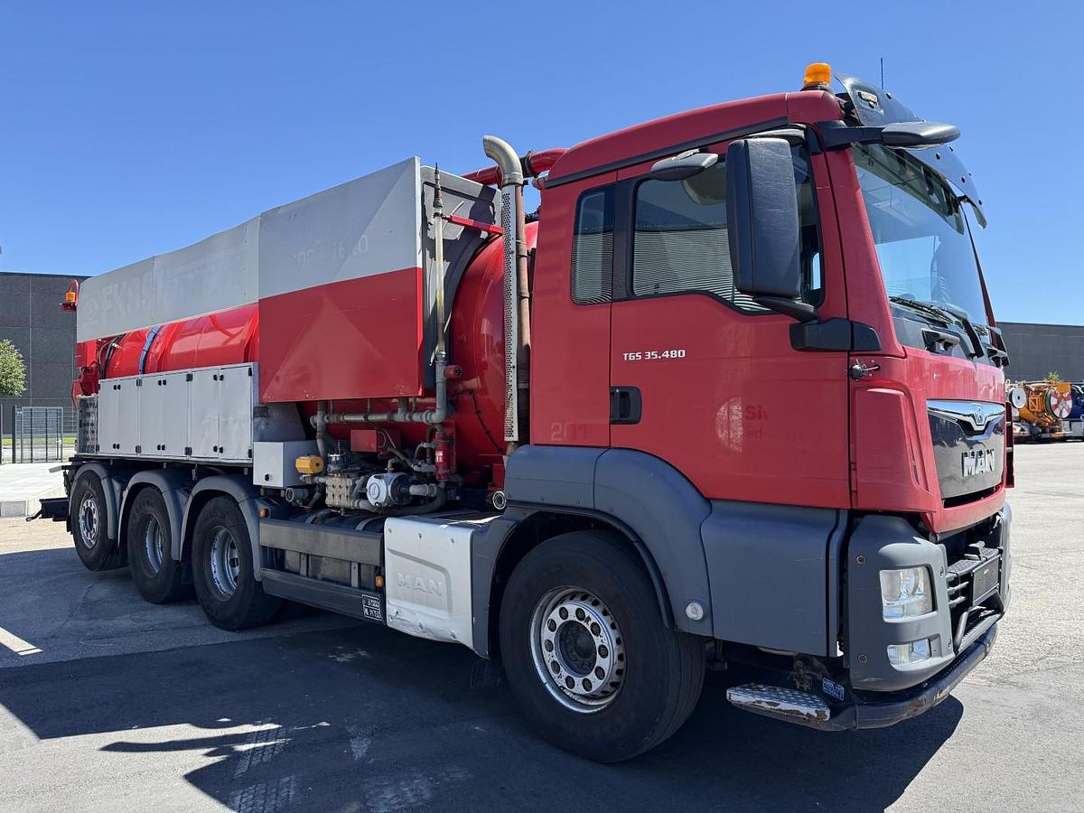 Meget god MAN TGS 35.480 8x4*4 Hvidtved Larsen 16.000 l.