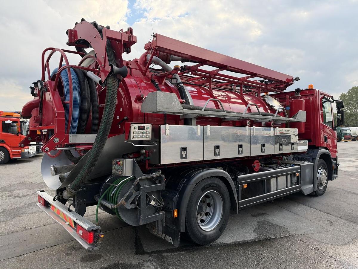 Meget god 2021 Scania P280 4x2 Simon Moos SLS1648 8.000 l. Kombi