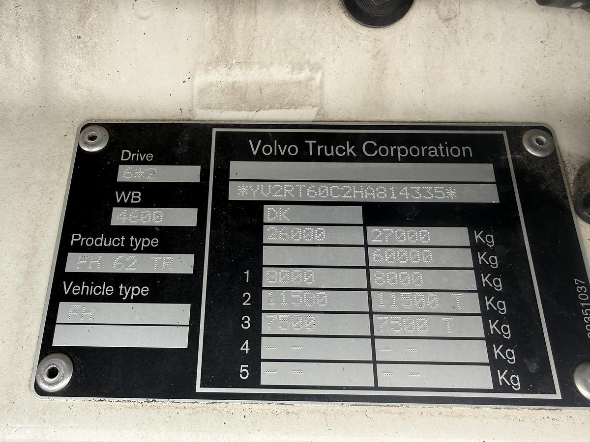 God 2018 Volvo FH540 6x2 Globetrotter Euro 6