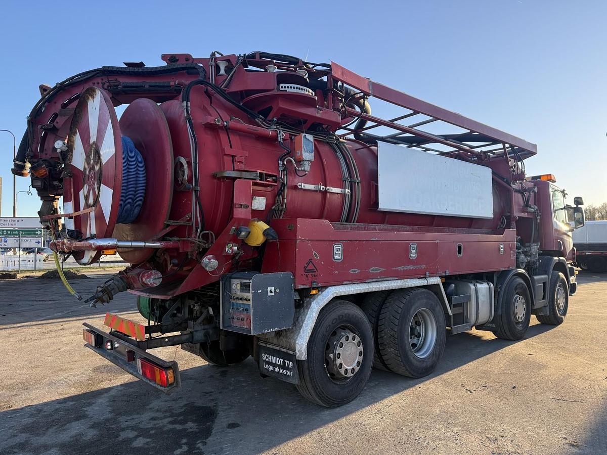 God Scania 114G 380 8x2*6 Assmann 14 m3 Slamsuger