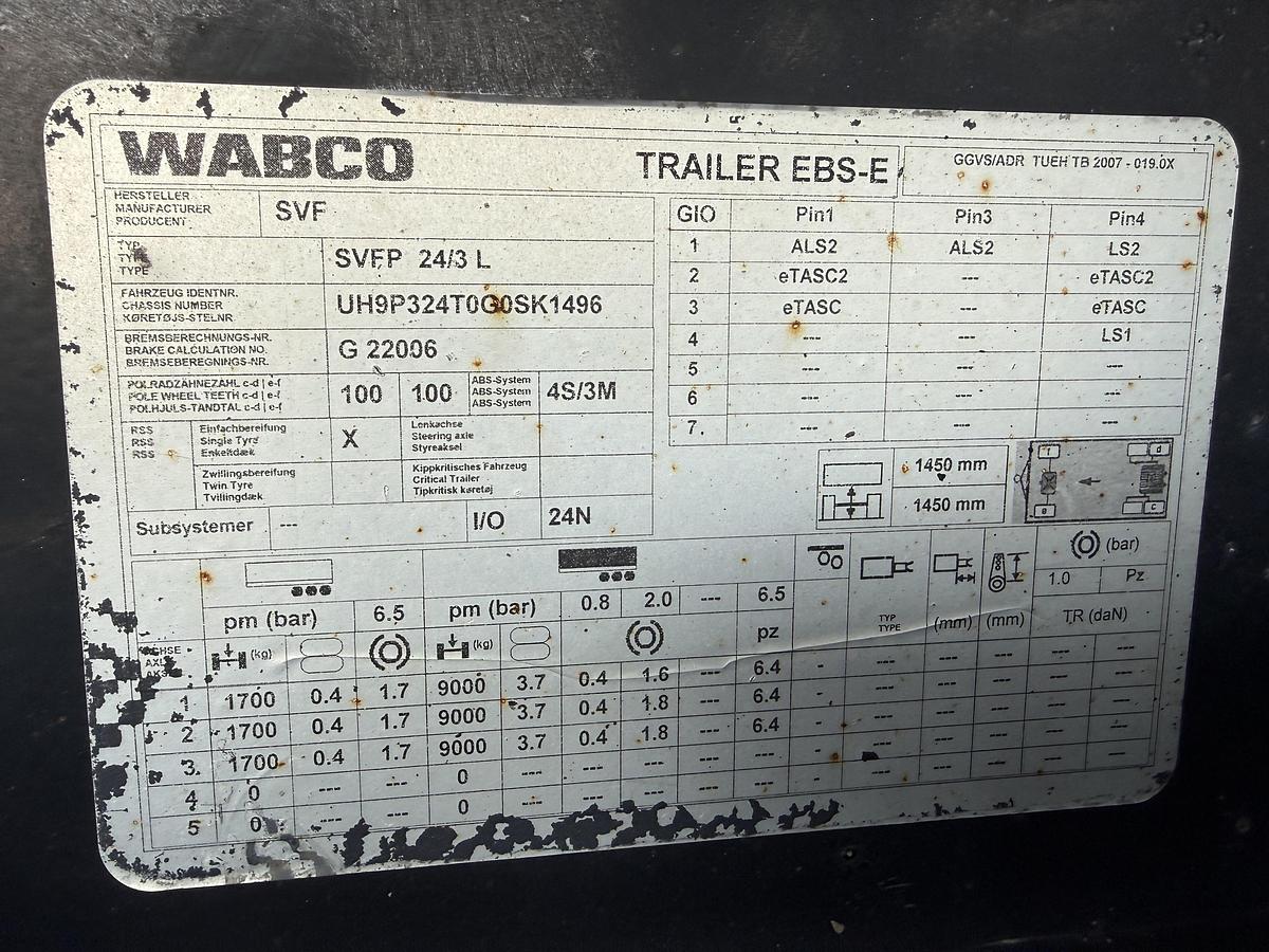 God Skelhøje SVF P324 4 akslet Tipanhænger