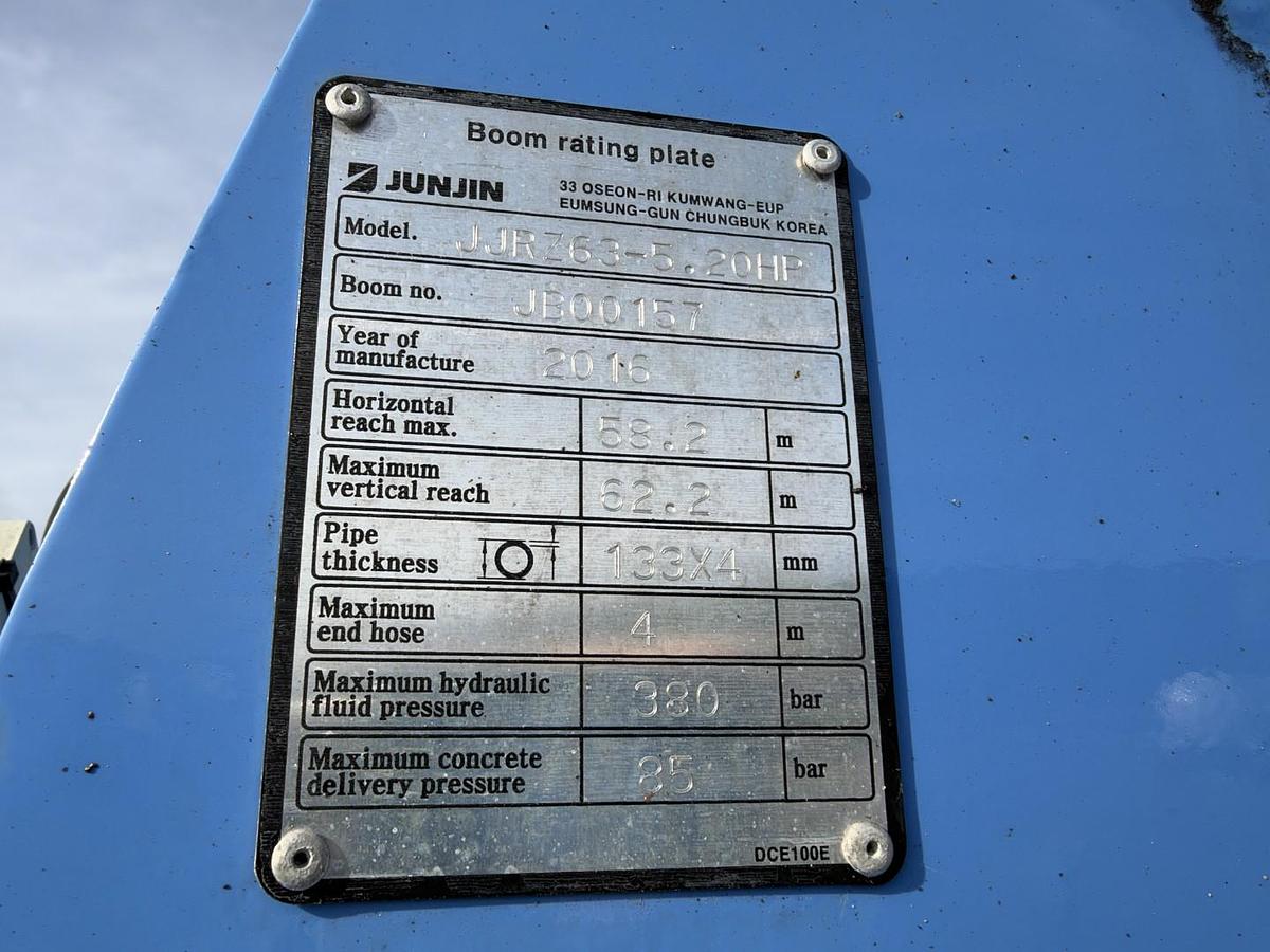 Meget god 2018 Volvo FH16/750 12x4/8 JUNJIN JJRZ 63 m. Betonpumpe