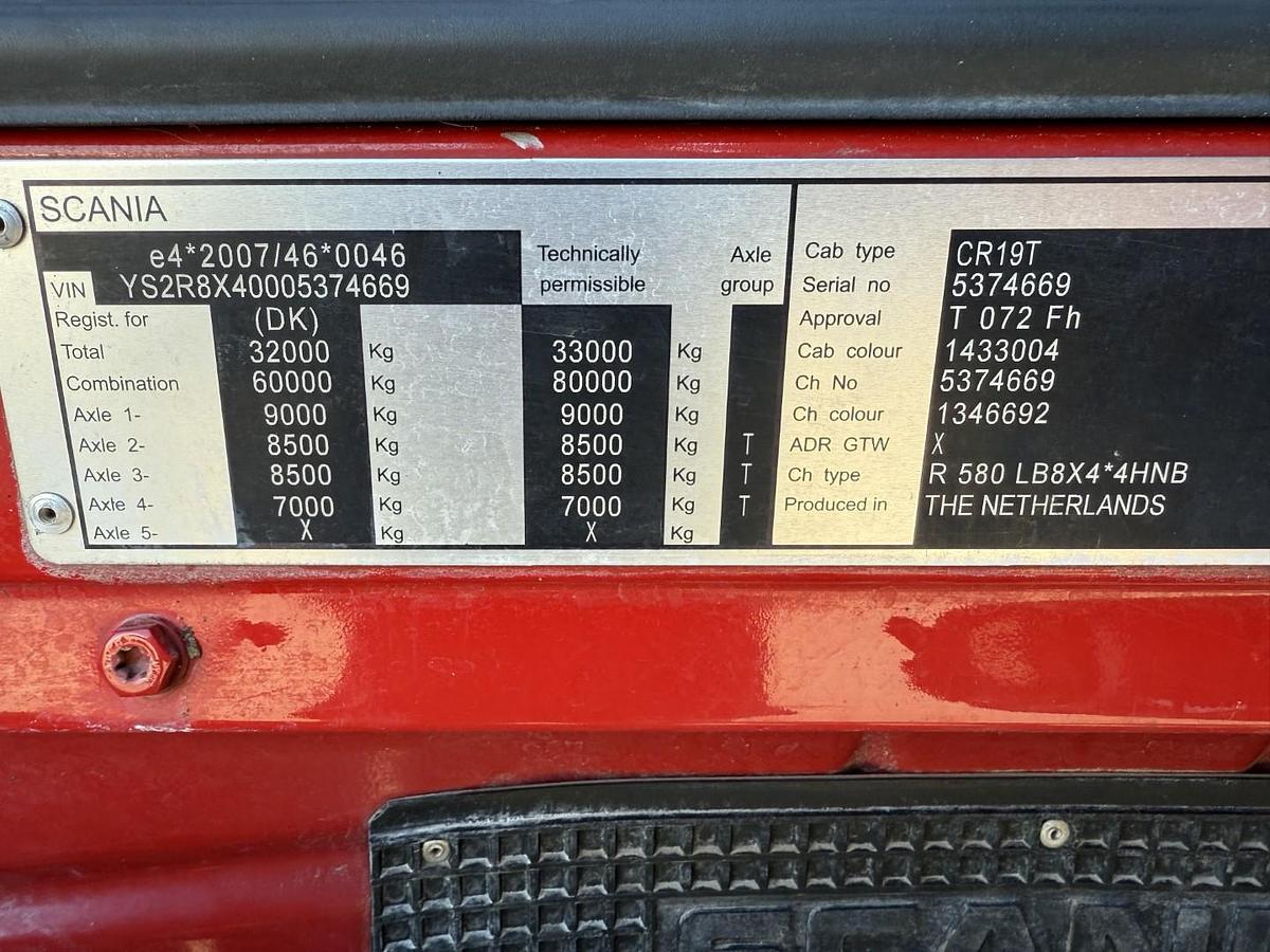 God 2015 Scania R580 8x4*4 Kesla 21127