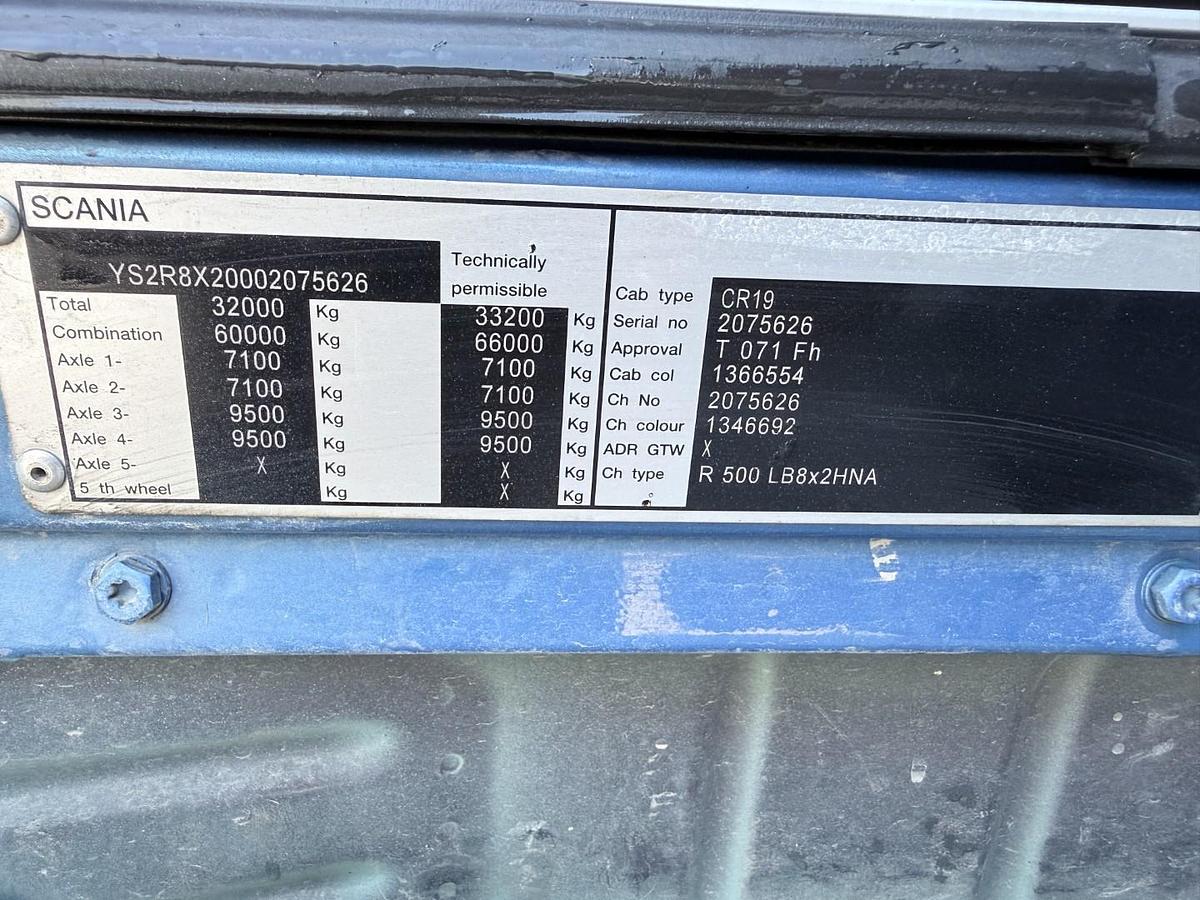 God Scania R500 8x2 HNA wirehejs CR19 Highline Euro 5