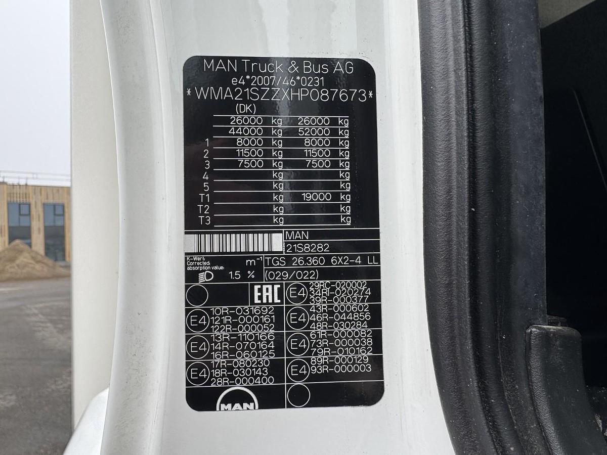 God 2017 MAN TGS 26.360 6x2*4 Carrier Supra 1250 Mt