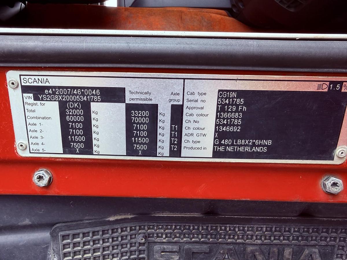 God 2014 Scania G480 8x2*6 Tipper Euro 5