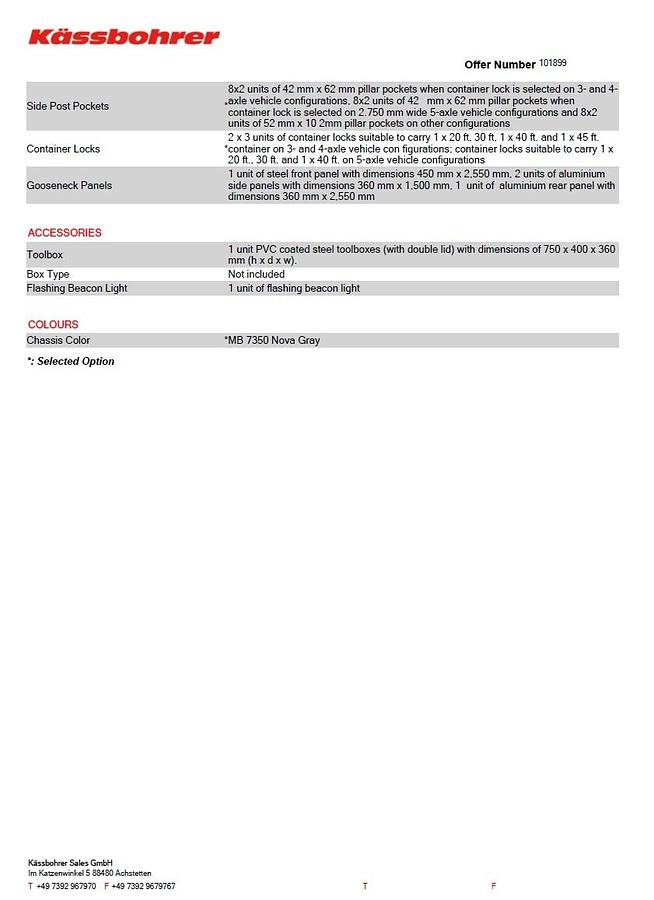 God Kässbohrer 4 akslet Udtrækkelig Maskintrailer