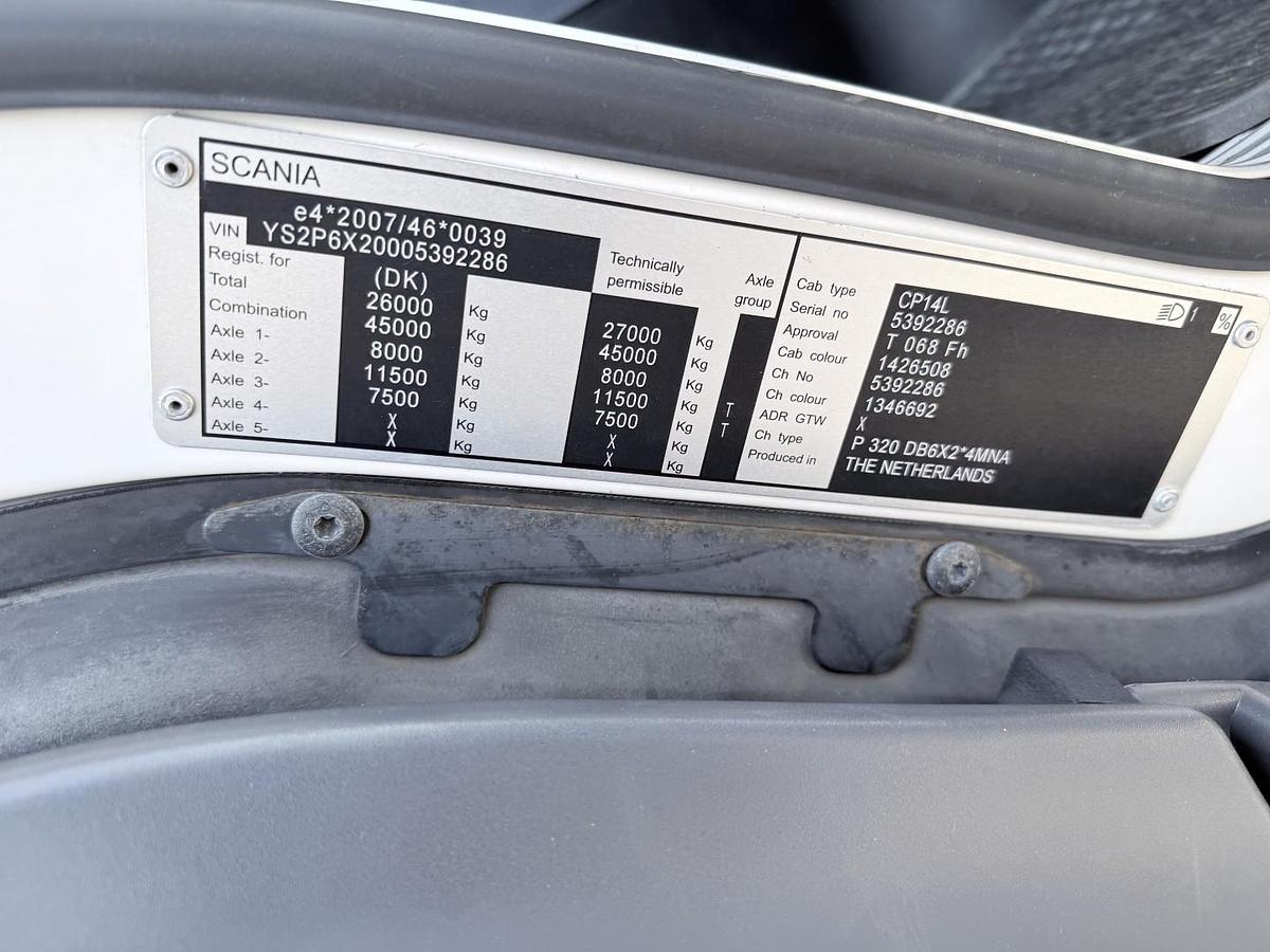 God 2015 Scania P320 6x2*4 Carrier Supra 1250 Mt 9.80 m. kasse