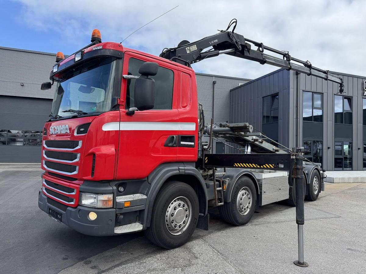 Meget god Scania G480 8x2*6 Hiab XS166-4 + Hejs