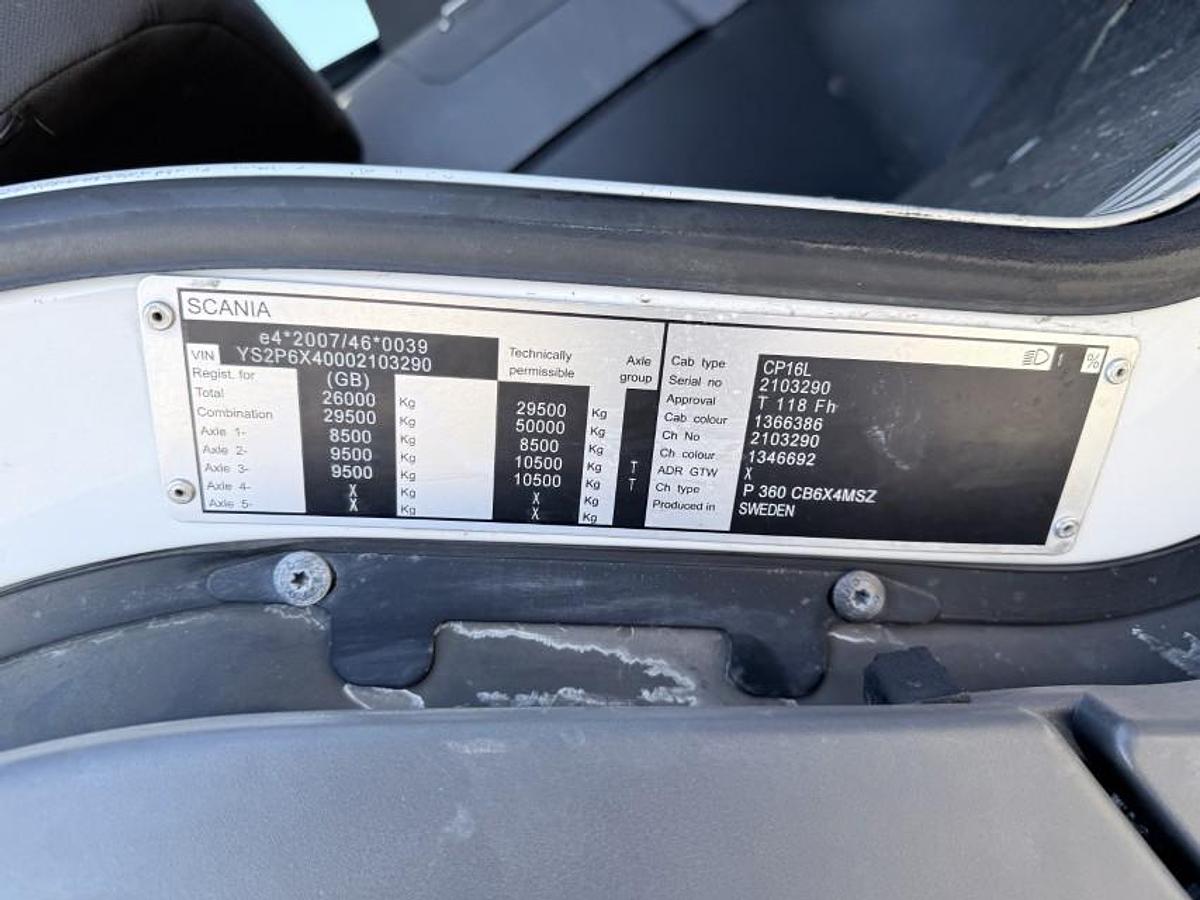 God Scania P360 EURO 6 6x4 Hvidtved Larsen FlexLine 312