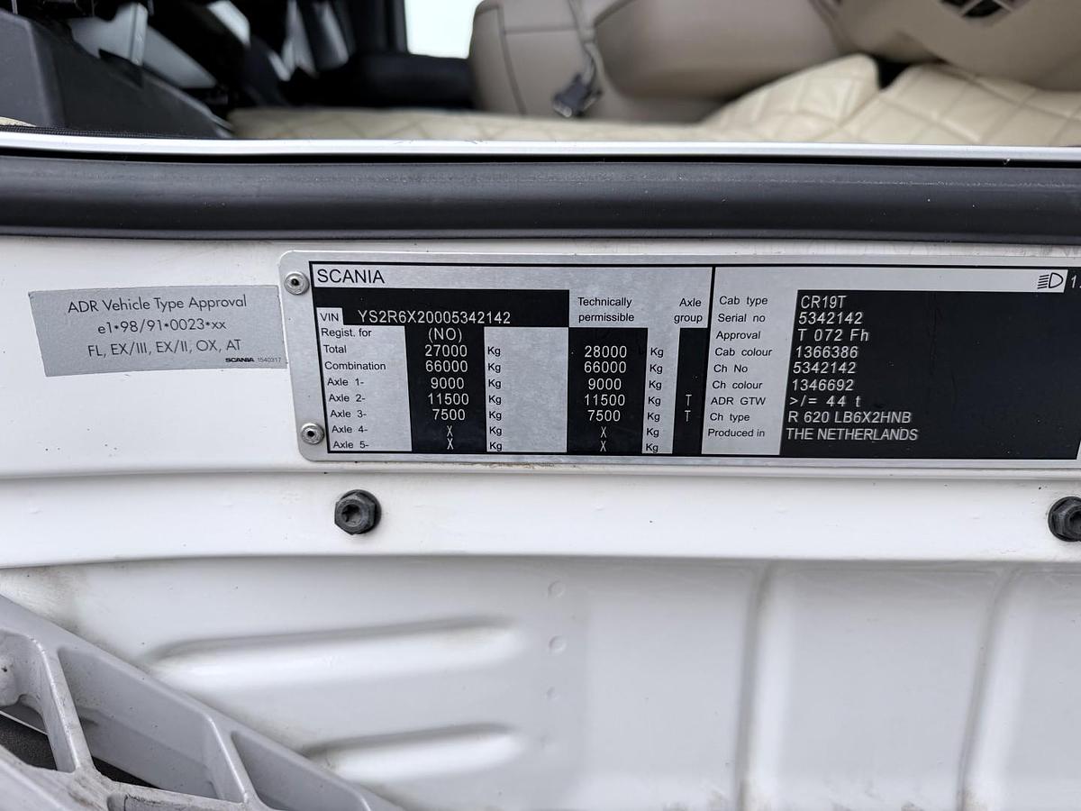 God 2014 Scania R620 6x2 Topline HMK Bilcon 19.000 L 5 rum