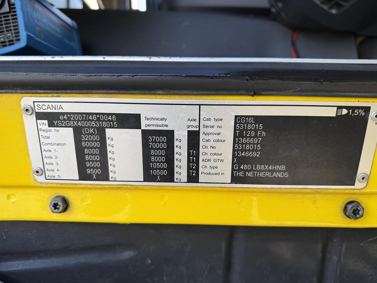 God 2013 Scania G480 8x4 Hvidtved Larsen Flexline 413 Euro 5