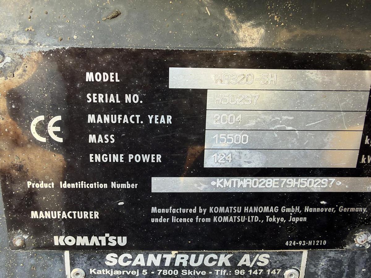 God 2004 Komatsu WA320 4x4 15 t. Hjullæsser