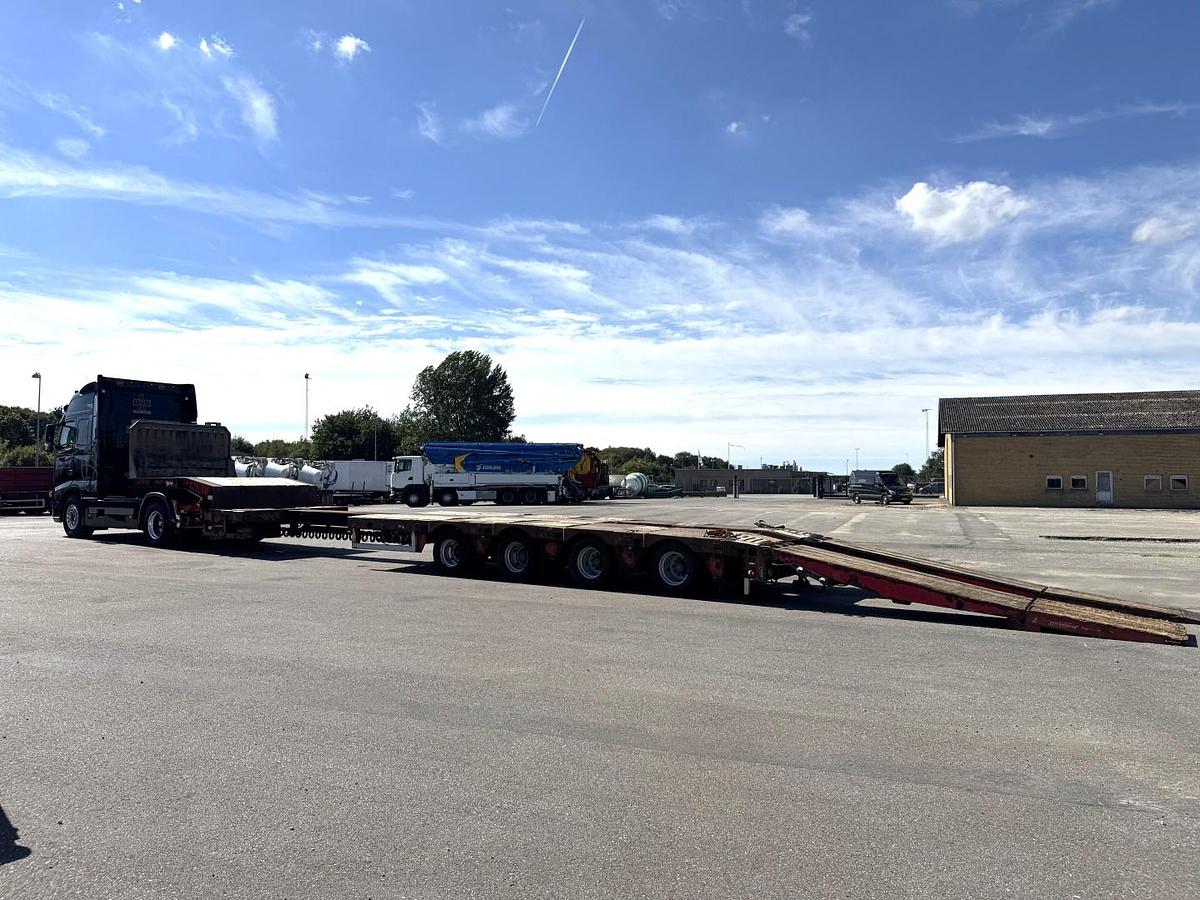 God Kel-Berg / Faymonville 4 akslet Udtræks Maskintrailer