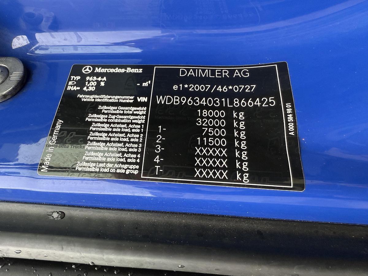 God 2014 Mercedes Actros 1832 4x2 Euro 6