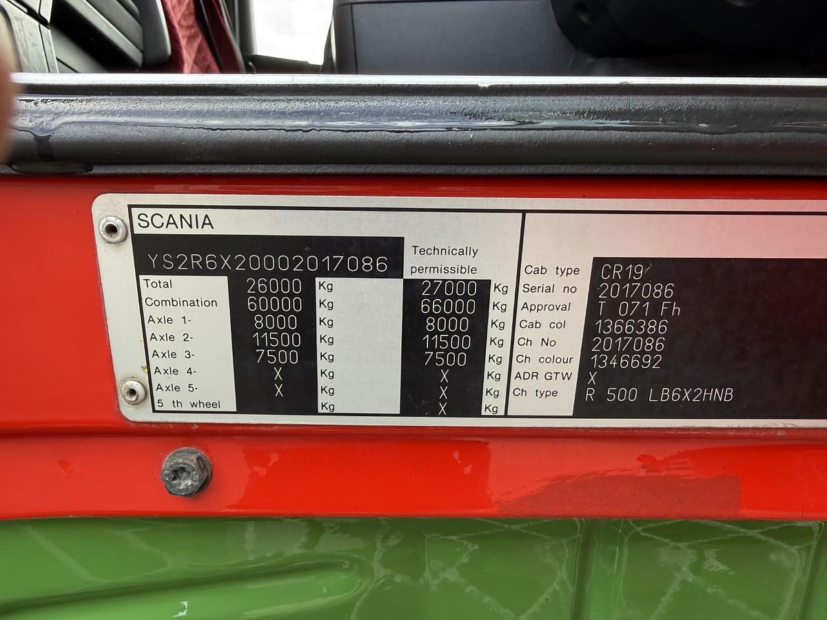 God Scania R500 6x2 Hejs CR19 Highline