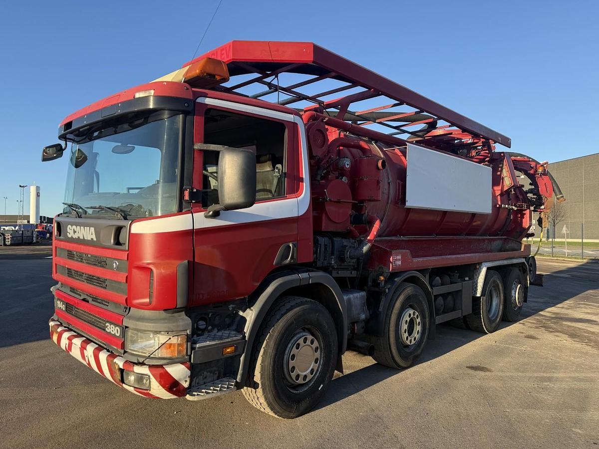 God Scania 114G 380 8x2*6 Assmann 14 m3 Slamsuger